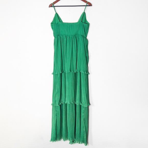 House of Harlow Sleeveless Maxi Dress Tiered Size Medium Elegant Flowy - Picture 2 of 9